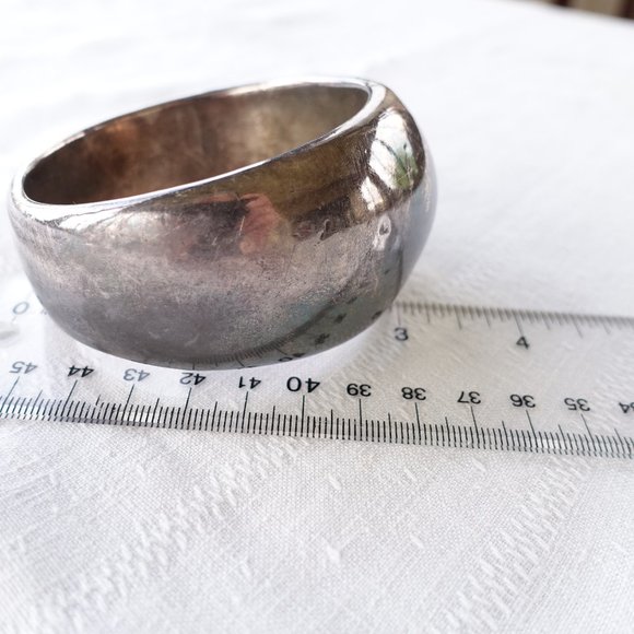 David Varsano 79g Chunky Sterling Electroform Bracelet 60s Mod - Picture 10 of 15